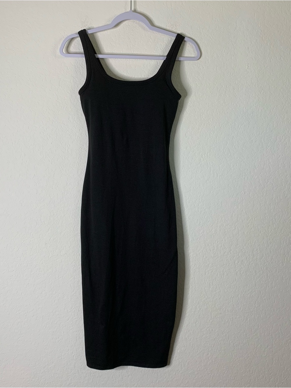 Vuori Womens black heather halo essential midi dress XS - Picture 1 of 6